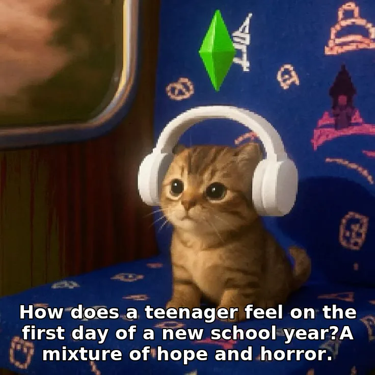 How does a teenager feel on the first day of a new school year?A mixture of hop…