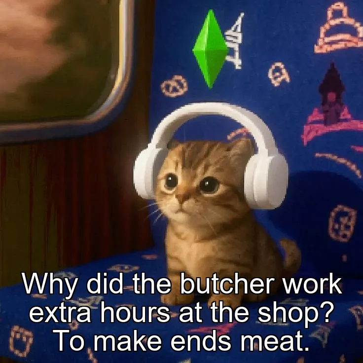 Why did the butcher work extra hours at the shop? To make ends meat.