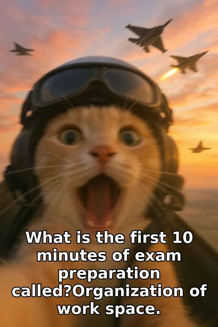 What is the first 10 minutes of exam preparation called?Organization of work sp…