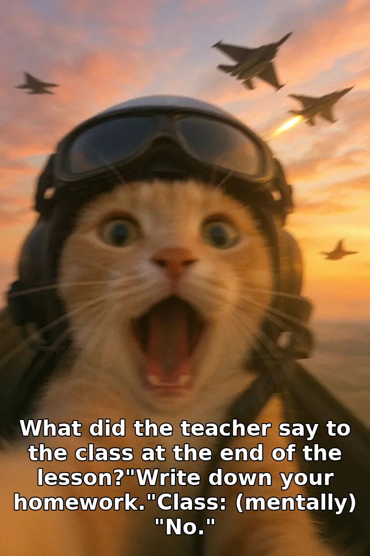 What did the teacher say to the class at the end of the lesson?"Write down your…