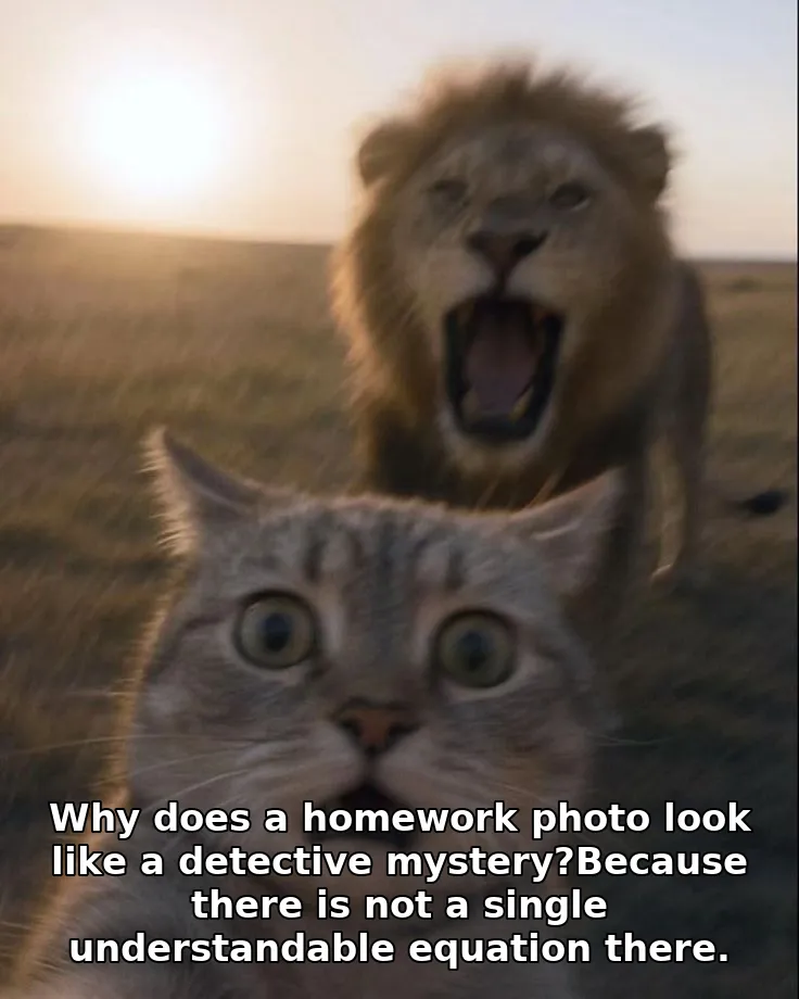 Why does a homework photo look like a detective mystery?Because there is not a …