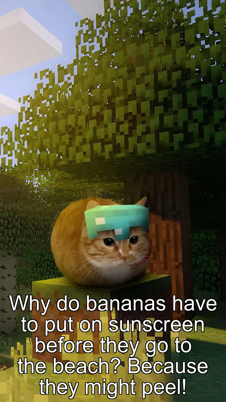 Why do bananas have to put on sunscreen before they go to the beach? Because th…