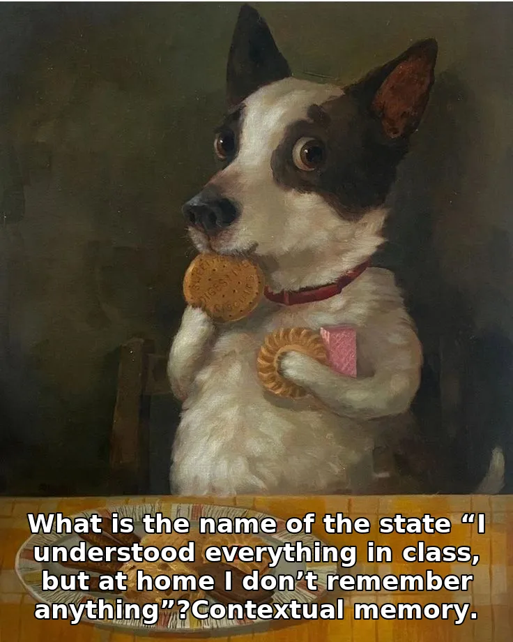 What is the name of the state “I understood everything in class, but at home I …