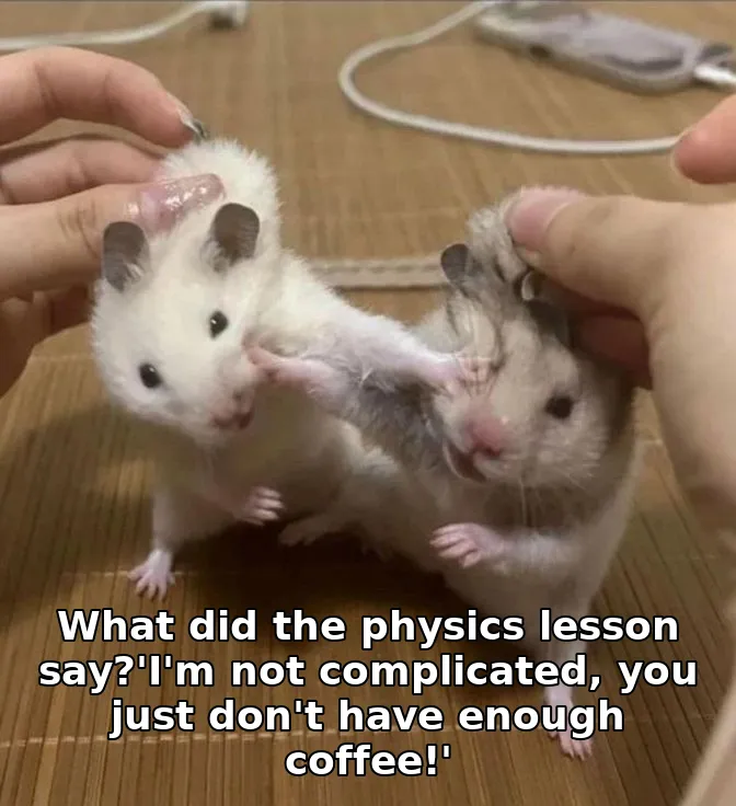 What did the physics lesson say?'I'm not complicated, you just don't have enoug…