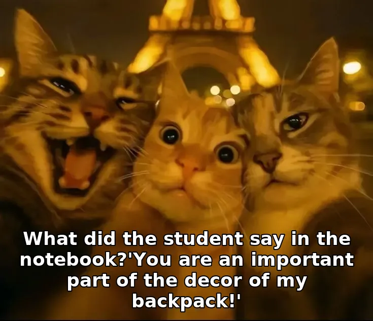 What did the student say in the notebook?'You are an important part of the deco…