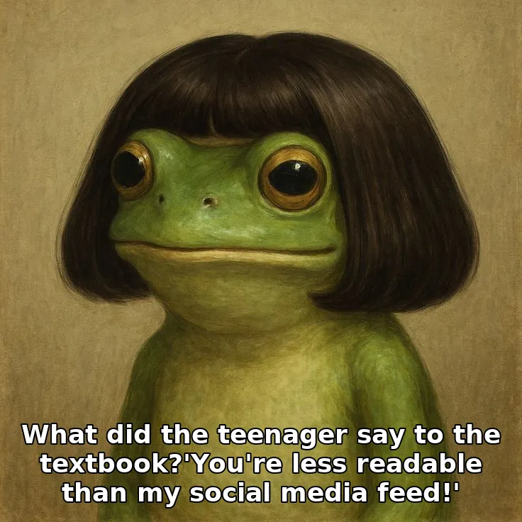 What did the teenager say to the textbook?'You're less readable than my social …